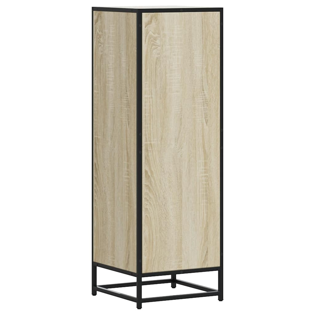 vidaXL Highboard Sonoma Oak 35,5x35x106,5 cm Engineered Wood and Metal