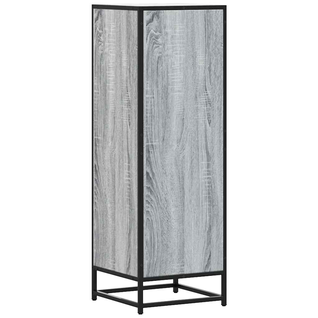 vidaXL Highboard Grey Sonoma 35.5x35x106.5cm Engineered Wood and Metal