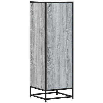 vidaXL Highboard Grey Sonoma 35.5x35x106.5cm Engineered Wood and Metal