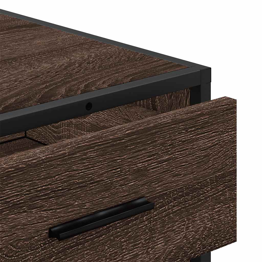 vidaXL Drawer Cabinet Brown Oak 70x41x56 cm Engineered Wood