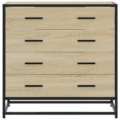 vidaXL Drawer Cabinet Sonoma Oak 70x41x70 cm Engineered Wood