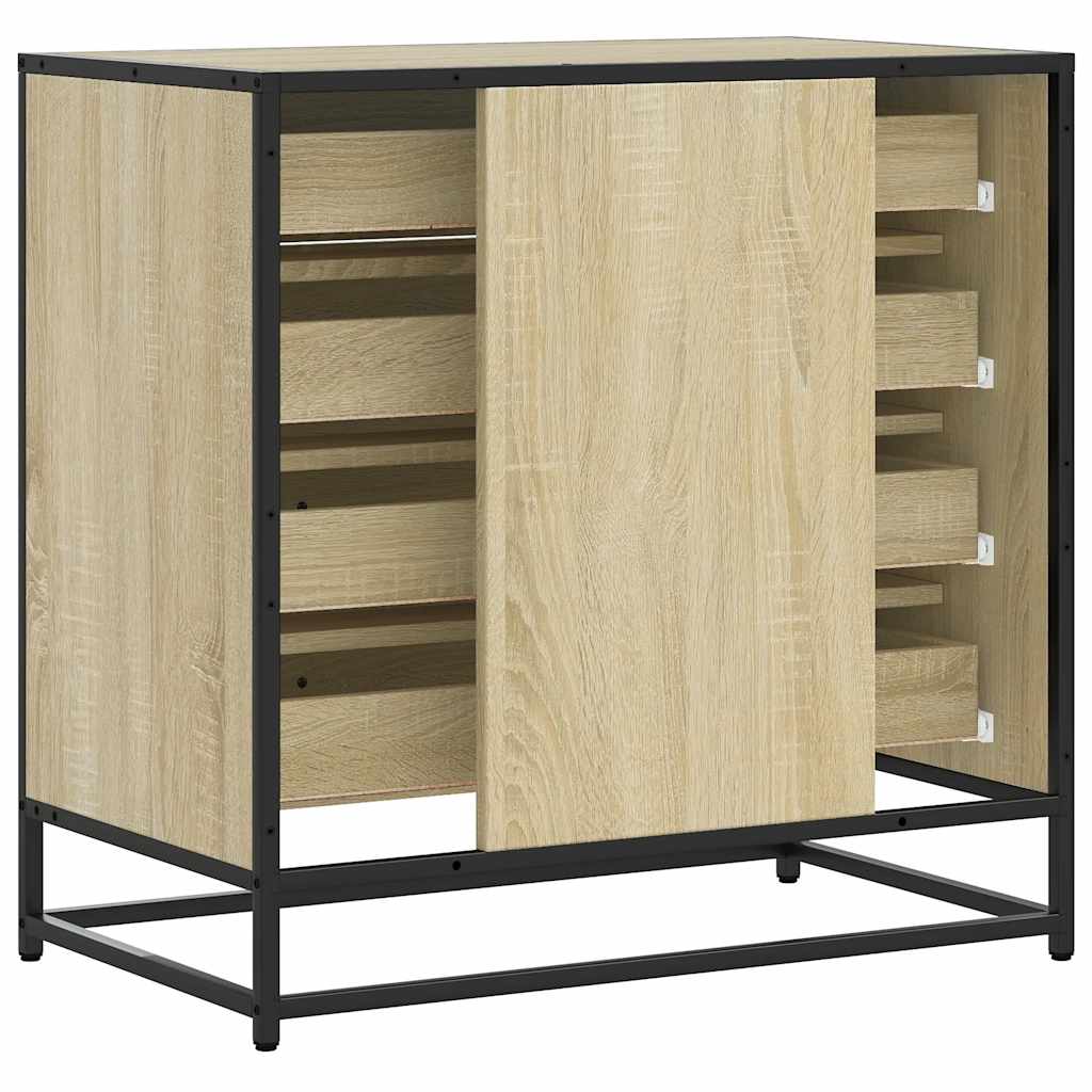 vidaXL Drawer Cabinet Sonoma Oak 70x41x70 cm Engineered Wood