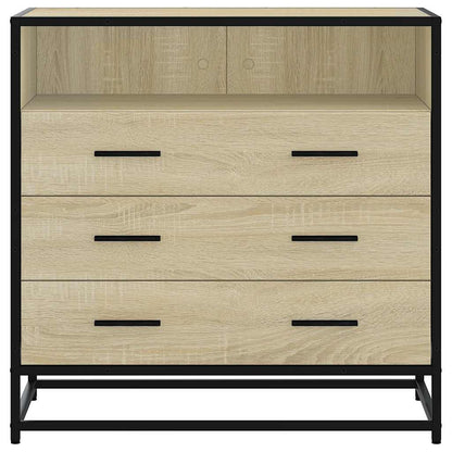 vidaXL Drawer Cabinet Sonoma Oak 70x41x70 cm Engineered Wood