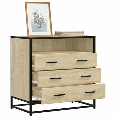 vidaXL Drawer Cabinet Sonoma Oak 70x41x70 cm Engineered Wood