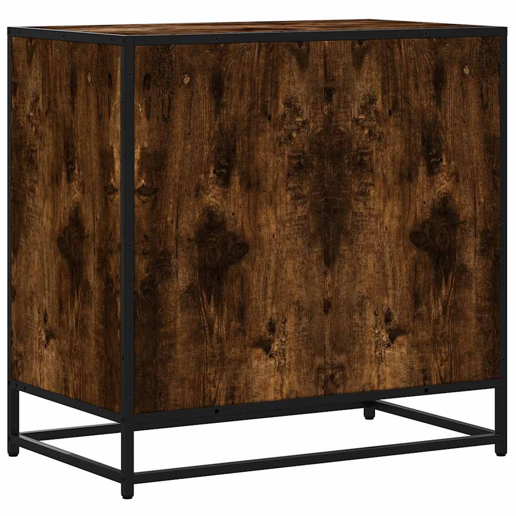 vidaXL Drawer Cabinet Smoked Oak 70x41x70 cm Engineered Wood