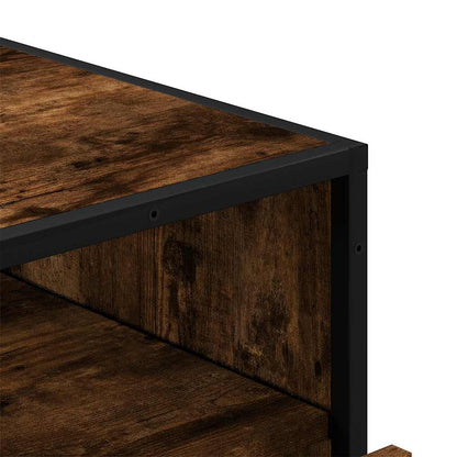 vidaXL Drawer Cabinet Smoked Oak 70x41x70 cm Engineered Wood