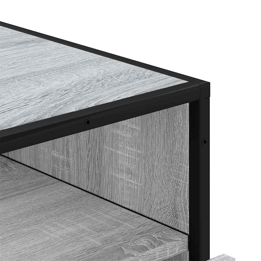 vidaXL Drawer Cabinet Grey Sonoma 70x41x70 cm Engineered Wood