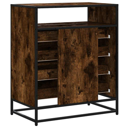 vidaXL Drawer Cabinet Smoked Oak 70x41x83.5 cm Engineered Wood