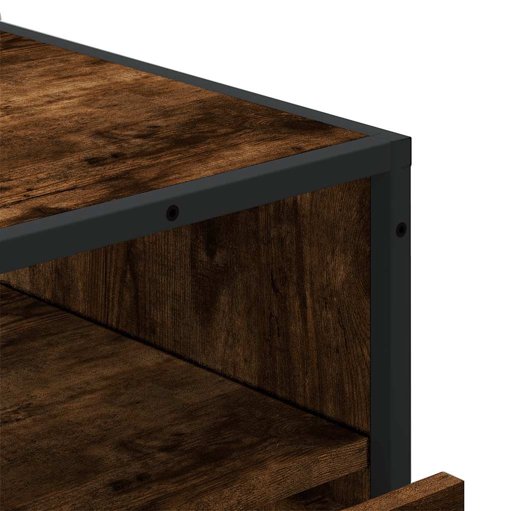 vidaXL Drawer Cabinet Smoked Oak 70x41x83.5 cm Engineered Wood