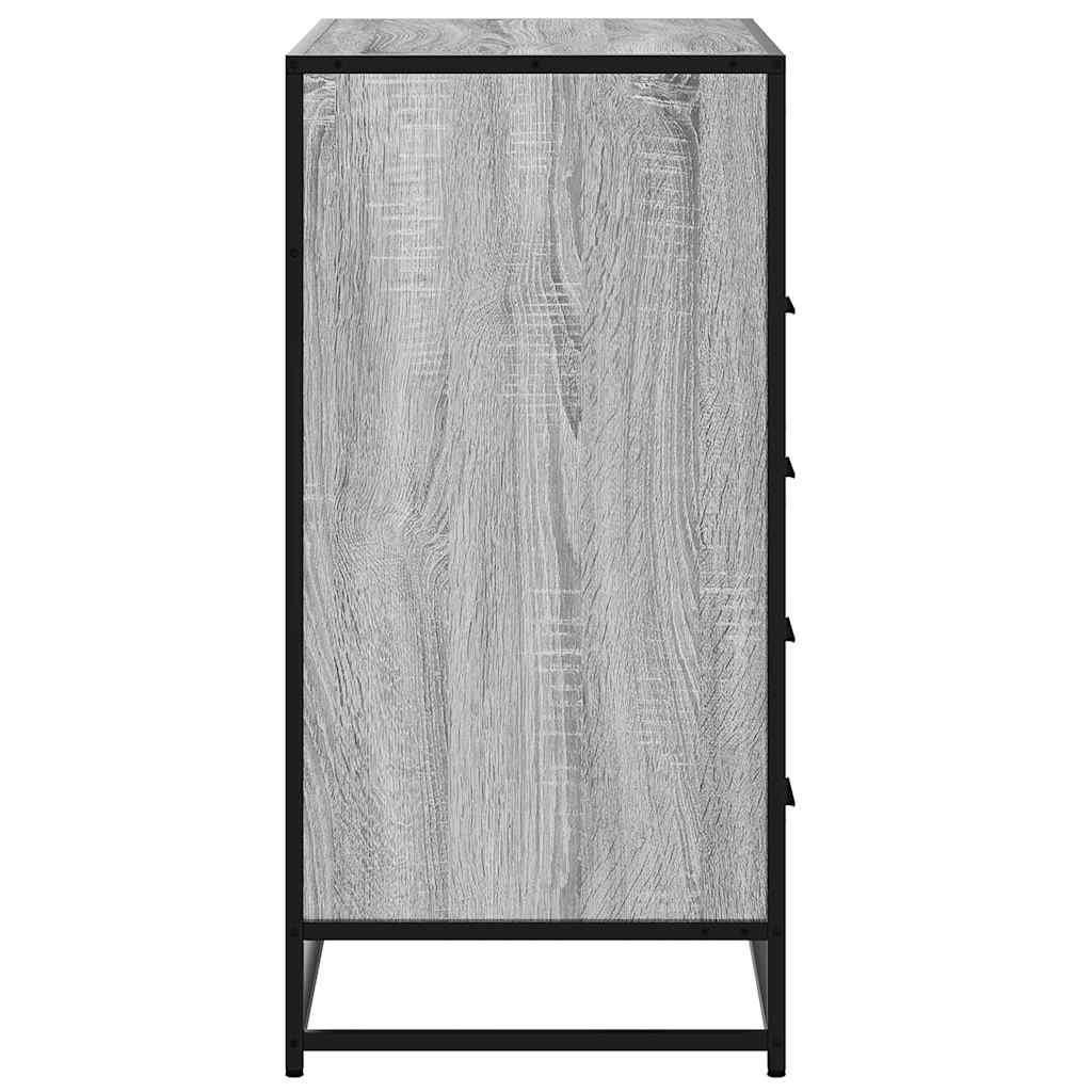 vidaXL Drawer Cabinet Grey Sonoma 70x41x83.5 cm Engineered Wood