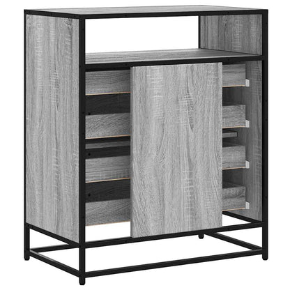 vidaXL Drawer Cabinet Grey Sonoma 70x41x83.5 cm Engineered Wood