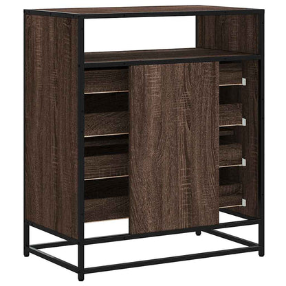 vidaXL Drawer Cabinet Brown Oak 70x41x83,5 cm Engineered Wood