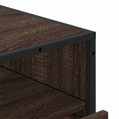 vidaXL Drawer Cabinet Brown Oak 70x41x83,5 cm Engineered Wood