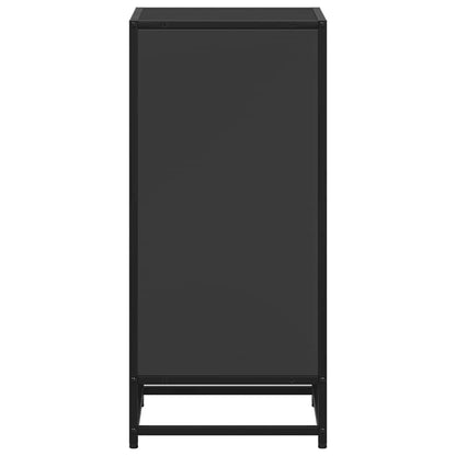 vidaXL Book Cabinet Black 40x35x76 cm Engineered Wood