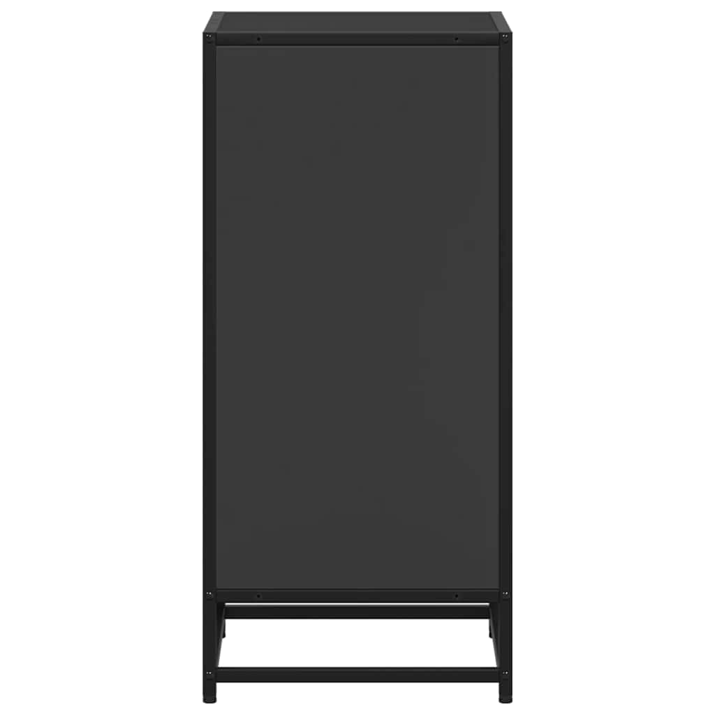vidaXL Book Cabinet Black 40x35x76 cm Engineered Wood