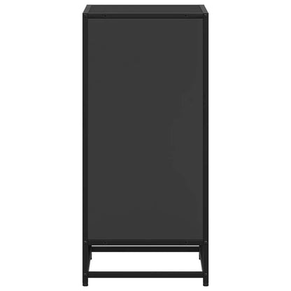 vidaXL Book Cabinet Black 40x35x76 cm Engineered Wood