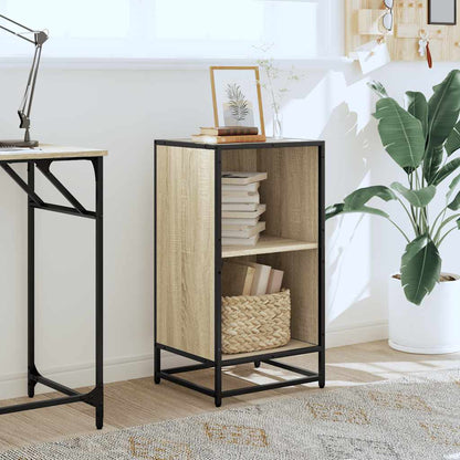vidaXL Book Cabinet Sonoma Oak 40x35x76 cm Engineered Wood