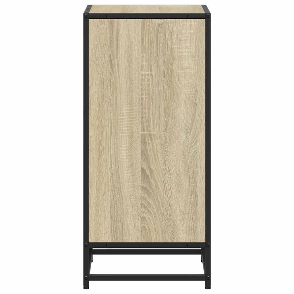 vidaXL Book Cabinet Sonoma Oak 40x35x76 cm Engineered Wood