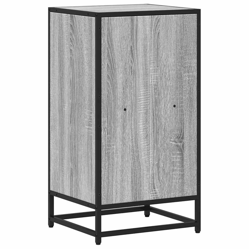 vidaXL Book Cabinet Grey Sonoma 40x35x76 cm Engineered Wood