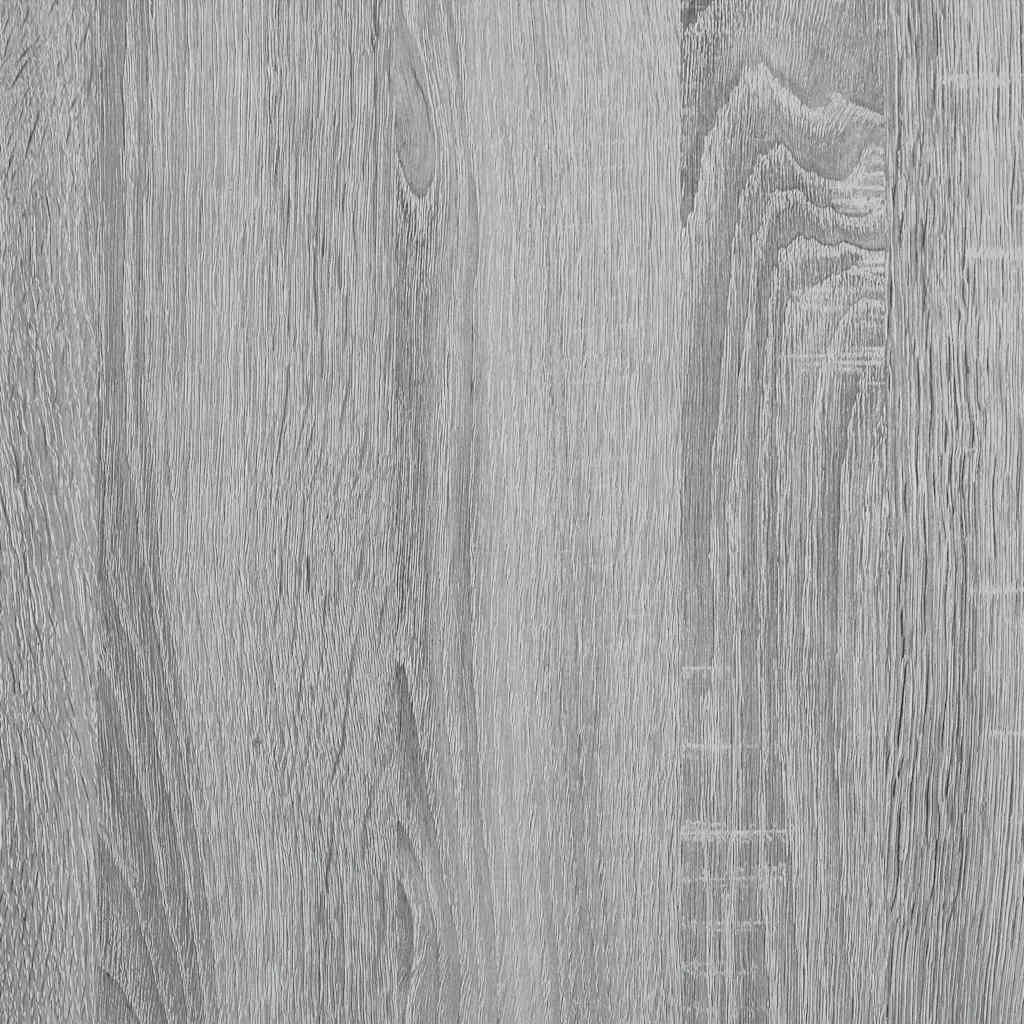 vidaXL Book Cabinet Grey Sonoma 40x35x76 cm Engineered Wood