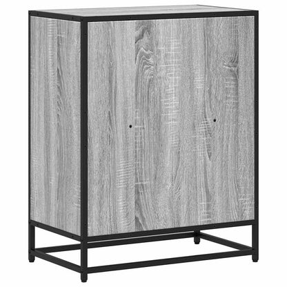 vidaXL Book Cabinet Grey Sonoma 60x35x76 cm Engineered Wood