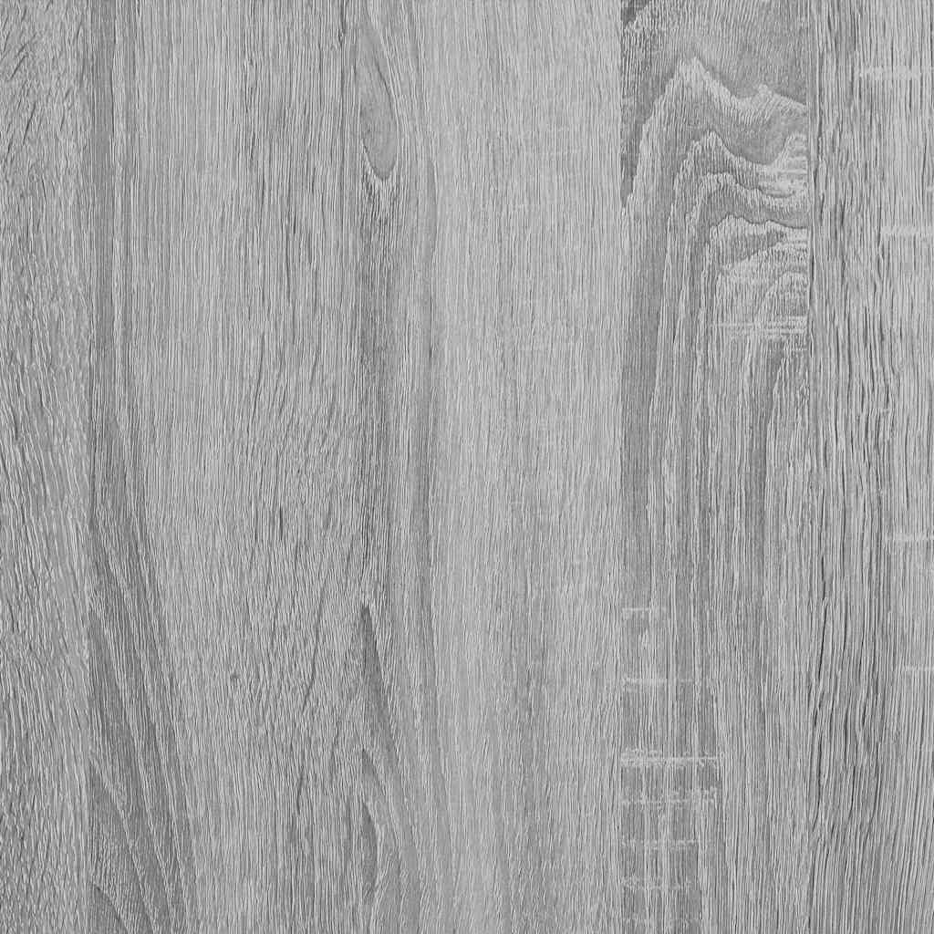 vidaXL Book Cabinet Grey Sonoma 60x35x76 cm Engineered Wood