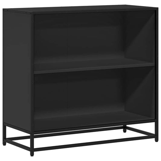 vidaXL Book Cabinet Black 80.5x35x76 cm Engineered Wood