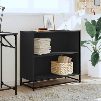 vidaXL Book Cabinet Black 80.5x35x76 cm Engineered Wood
