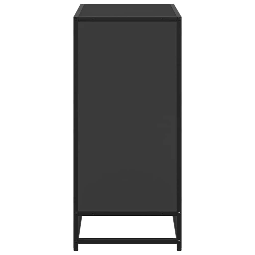 vidaXL Book Cabinet Black 80.5x35x76 cm Engineered Wood