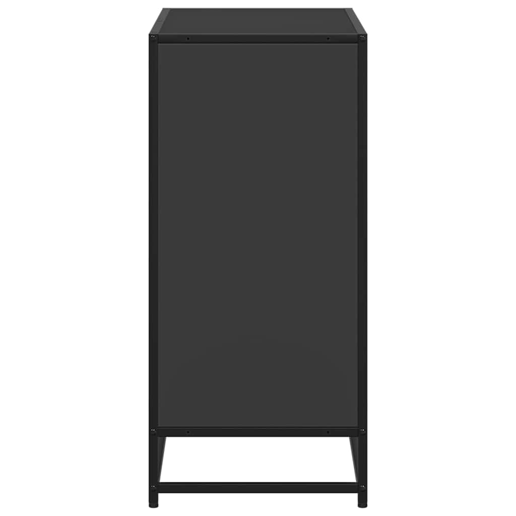 vidaXL Book Cabinet Black 80.5x35x76 cm Engineered Wood