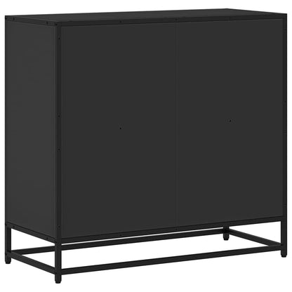vidaXL Book Cabinet Black 80.5x35x76 cm Engineered Wood