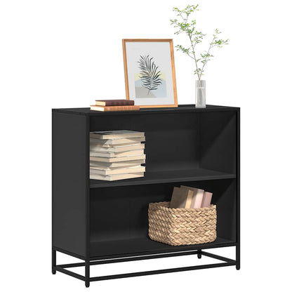 vidaXL Book Cabinet Black 80.5x35x76 cm Engineered Wood