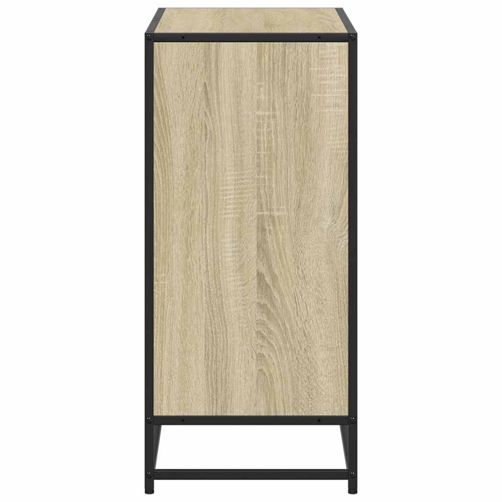 vidaXL Book Cabinet Sonoma Oak 80.5x35x76 cm Engineered Wood