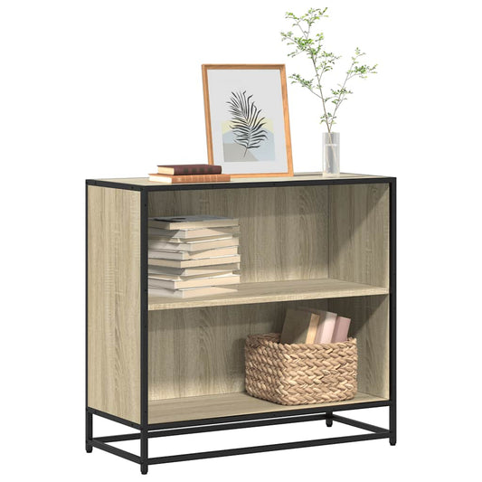 vidaXL Book Cabinet Sonoma Oak 80.5x35x76 cm Engineered Wood