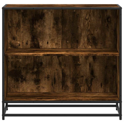 vidaXL Book Cabinet Smoked Oak 80.5x35x76 cm Engineered Wood