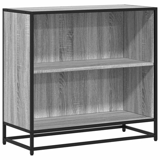 vidaXL Book Cabinet Grey Sonoma 80.5x35x76 cm Engineered Wood