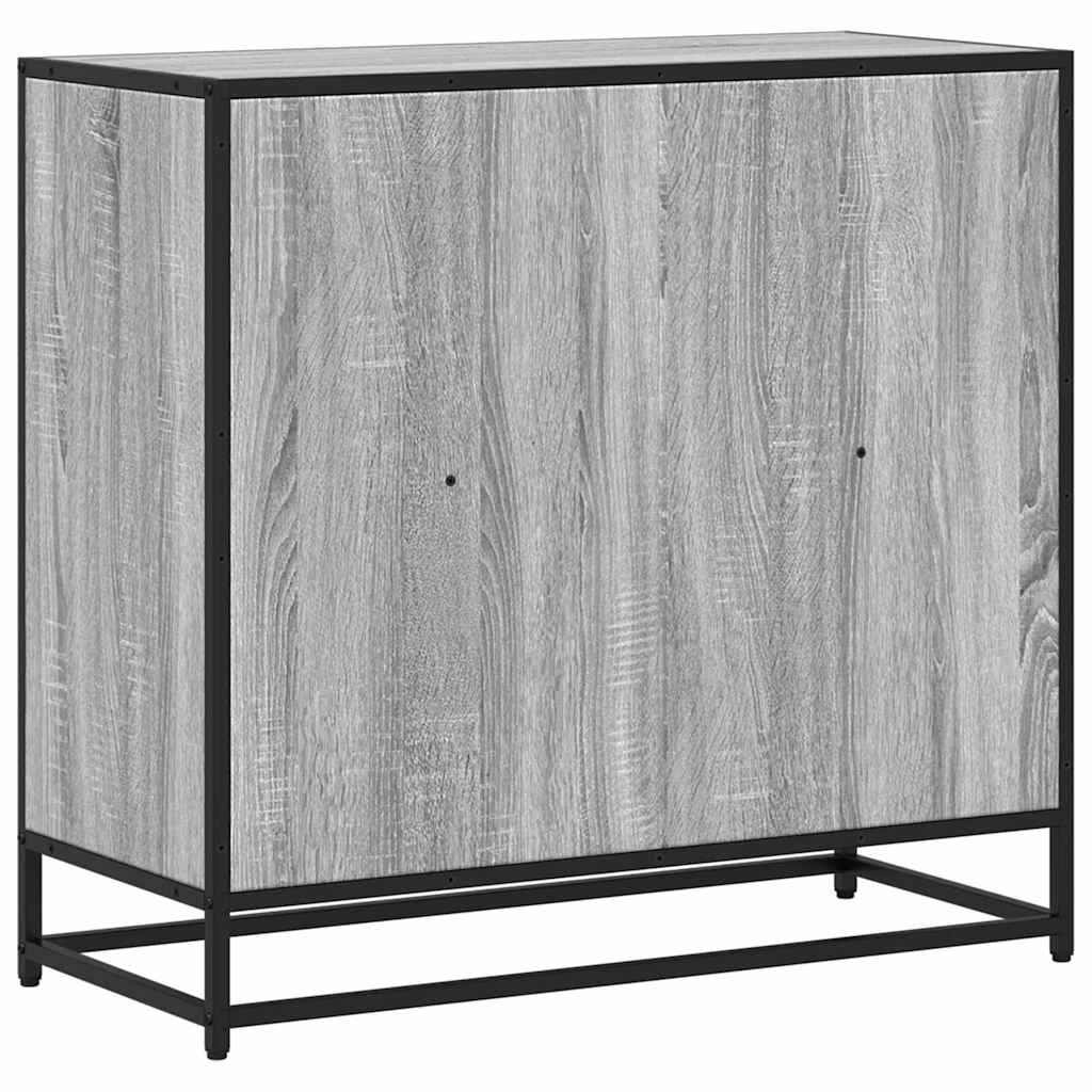 vidaXL Book Cabinet Grey Sonoma 80.5x35x76 cm Engineered Wood
