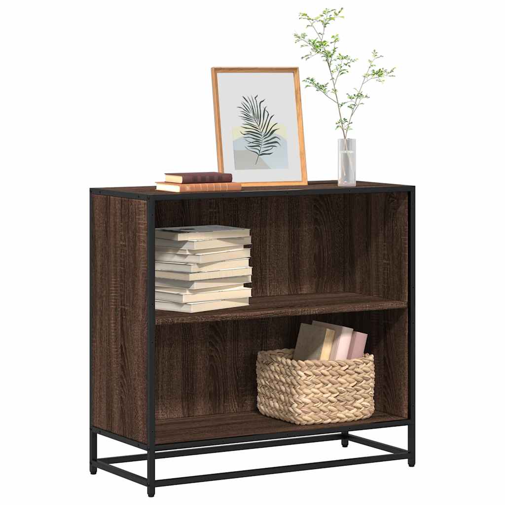 vidaXL Book Cabinet Brown Oak 80.5x35x76 cm Engineered Wood