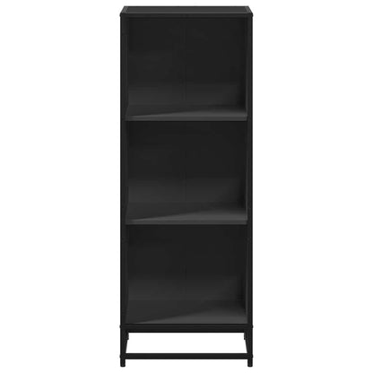 vidaXL Book Cabinet Black 40x35x107.5 cm Engineered Wood