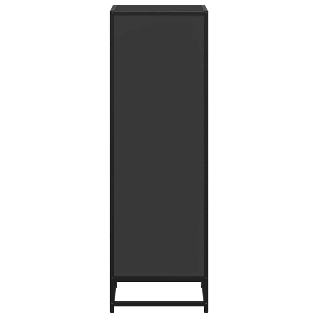 vidaXL Book Cabinet Black 40x35x107.5 cm Engineered Wood