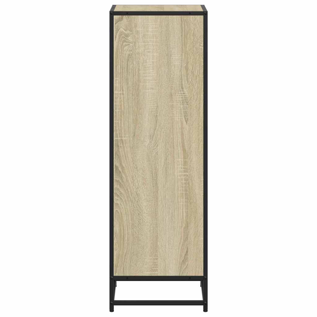 vidaXL Book Cabinet Sonoma Oak 40x35x107.5 cm Engineered Wood