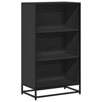 vidaXL Book Cabinet Black 60x35x107.5 cm Engineered Wood