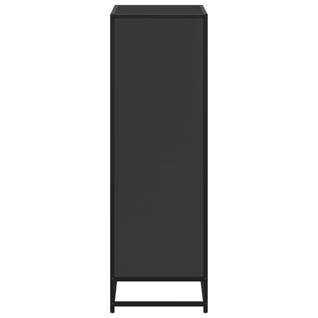 vidaXL Book Cabinet Black 60x35x107.5 cm Engineered Wood