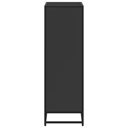 vidaXL Book Cabinet Black 60x35x107.5 cm Engineered Wood