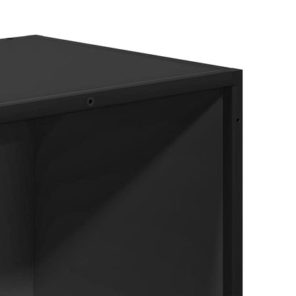 vidaXL Book Cabinet Black 60x35x107.5 cm Engineered Wood