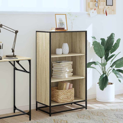 vidaXL Book Cabinet Sonoma Oak 60x35x107.5 cm Engineered Wood