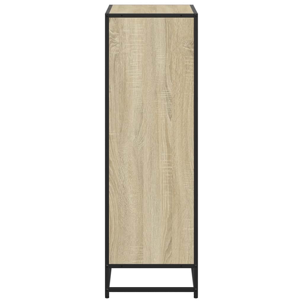 vidaXL Book Cabinet Sonoma Oak 60x35x107.5 cm Engineered Wood