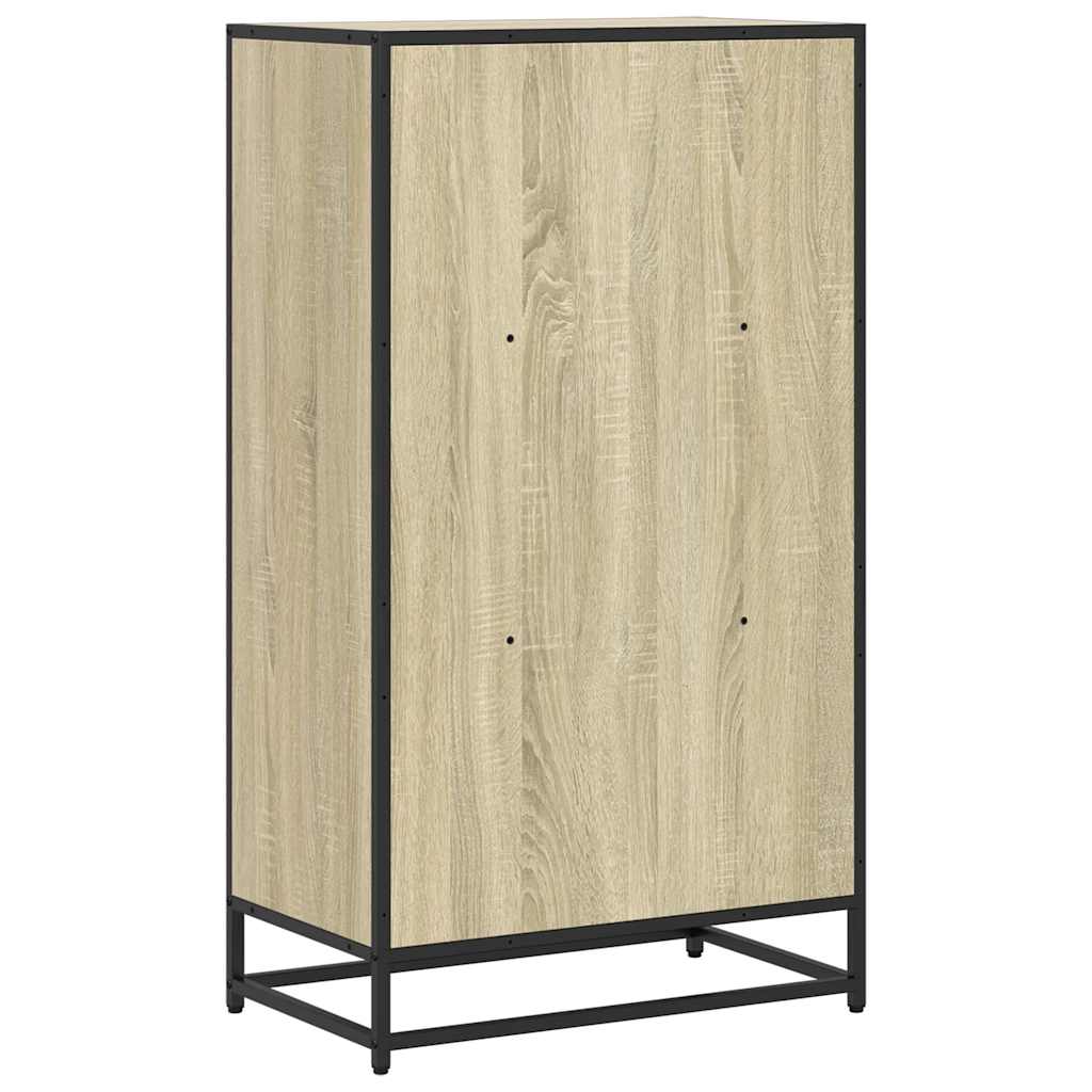 vidaXL Book Cabinet Sonoma Oak 60x35x107.5 cm Engineered Wood