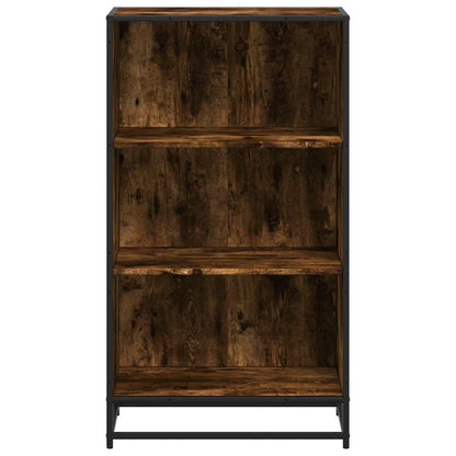 vidaXL Book Cabinet Smoked Oak 60x35x107.5 cm Engineered Wood