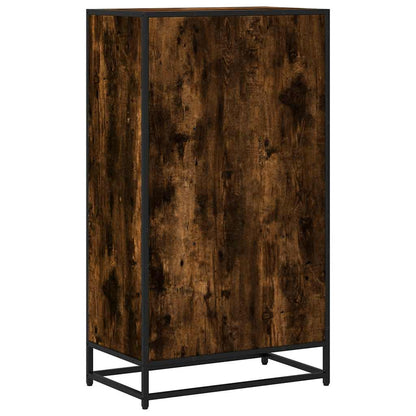 vidaXL Book Cabinet Smoked Oak 60x35x107.5 cm Engineered Wood